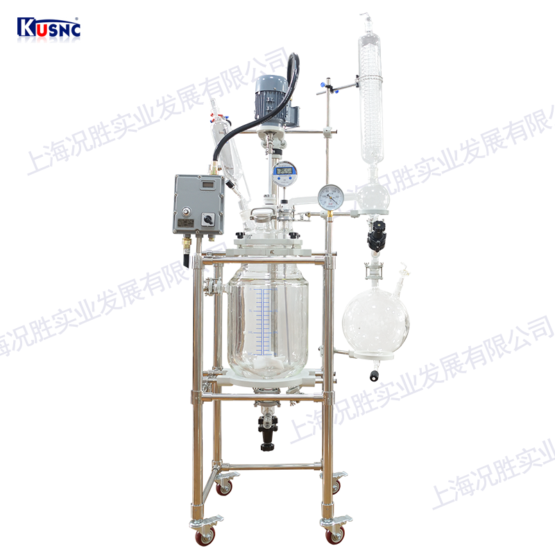 50L防爆玻璃反應(yīng)釜正面 50L防爆玻璃反應(yīng)釜正面