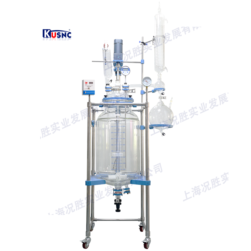 100L雙層玻璃反應釜ks800 100L雙層玻璃反應釜ks800